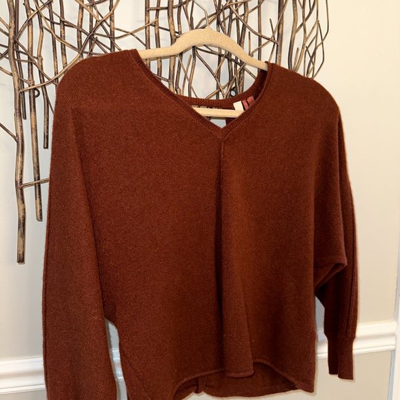 Red/Rust Cashmere Sweater, Pilcro - Picture 3 of 8
